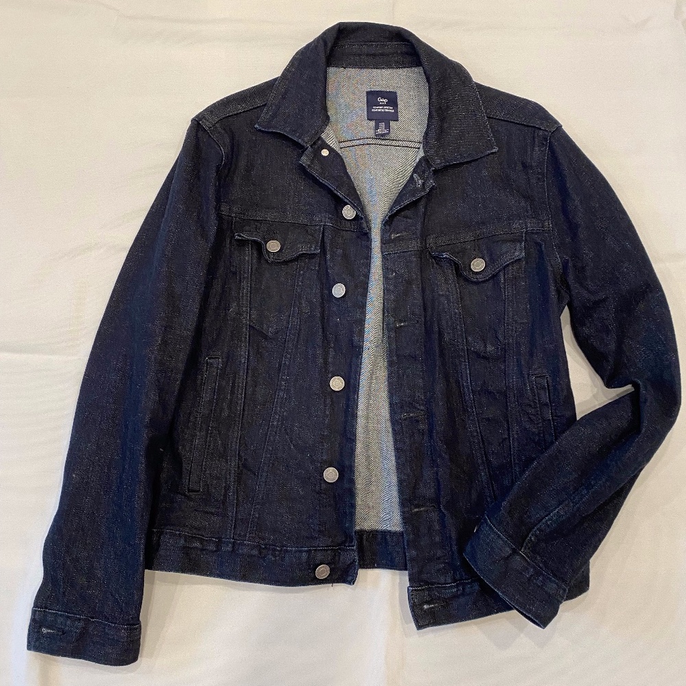 Gap Stretch Icon Dark Wash Jean Jacket